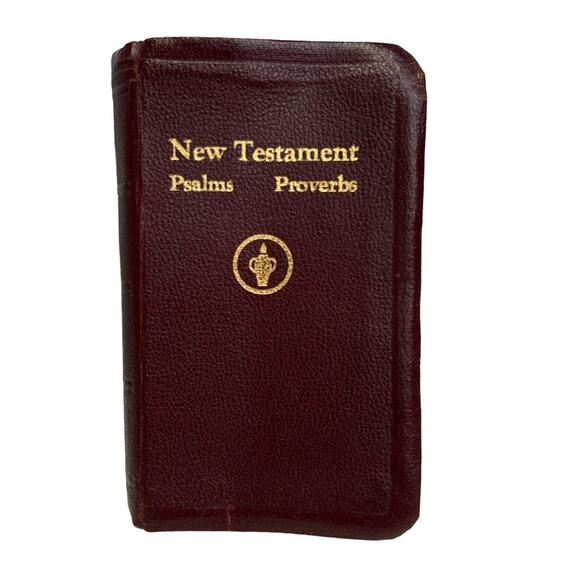 Vintage New Testament The Gideons International Psalms Proverbs Mini Bible Book - Picture 1 of 3